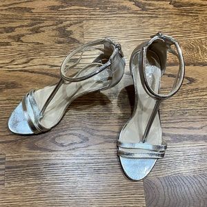 Vince Camuto Silver Sandal Heels